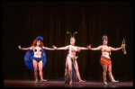 L-R) Anna McNeeley, Barbara Erwin and Jana Robbins performing "You Gotta Have a Gimmick" from the Broadway revival of the musical "Gypsy." (New York)