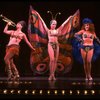 L-R) Jana Robbins, Barbara Erwin and Anna McNeely performing "You Gotta Have A Gimmick" in a scene from the Broadway revival of the musical "Gypsy." (New York)