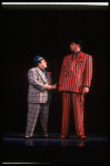 L-R) Ernie Sabella and Herschel Sparber in a scene from the Broadway revival of the musical "Guys And Dolls." (New York)