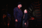 R-L) Nathan Lane and Herschel Sparber in a scene from the Broadway revival of the musical "Guys And Dolls." (New York)