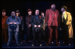 L-R) Ernie Sabella, Nathan Lane, Herschel Sparber and Steve Ryan in a scene from the Broadway revival of the musical "Guys And Dolls." (New York)