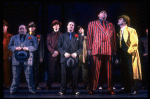 L-R) Ernie Sabella, Nathan Lane, Herschel Sparber and Steve Ryan in a scene from the Broadway revival of the musical "Guys And Dolls." (New York)