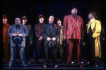 L-R) Ernie Sabella, Nathan Lane, Herschel Sparber and Steve Ryan in a scene from the Broadway revival of the musical "Guys And Dolls." (New York)