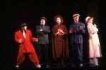 2L-2R) Nathan Lane, Josie de Guzman and Walter Bobbie in a scene from the Broadway revival of the musical "Guys And Dolls." (New York)