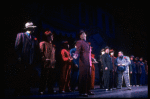 L-R) J.K. Simmons, Nathan Lane and Ernie Sabella in a scene from the Broadway revival of the musical "Guys And Dolls." (New York)