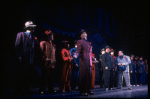 L-R) J.K. Simmons, Nathan Lane and Ernie Sabella in a scene from the Broadway revival of the musical "Guys And Dolls." (New York)