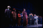 L-R) J.K. Simmons, Nathan Lane and Ernie Sabella in a scene from the Broadway revival of the musical "Guys And Dolls." (New York)