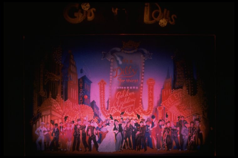 Set design by Tony Walton for the Broadway revival of the musical "Guys