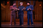 L-R) J.K. Simmons, Walter Bobbie and Timothy Shew performing "Fugue For Tinhorns" in a scene from the Broadway revival of the musical "Guys And Dolls." (New York)