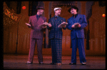 L-R) J.K. Simmons, Walter Bobbie and Timothy Shew performing "Fugue For Tinhorns" in a scene from the Broadway revival of the musical "Guys And Dolls." (New York)