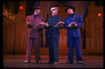 L-R) J.K. Simmons, Walter Bobbie and Timothy Shew performing "Fugue For Tinhorns" in a scene from the Broadway revival of the musical "Guys And Dolls." (New York)