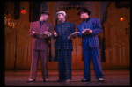 L-R) J.K. Simmons, Walter Bobbie and Timothy Shew performing "Fugue For Tinhorns" in a scene from the Broadway revival of the musical "Guys And Dolls." (New York)