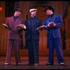 L-R) J.K. Simmons, Walter Bobbie and Timothy Shew performing "Fugue For Tinhorns" in a scene from the Broadway revival of the musical "Guys And Dolls." (New York)