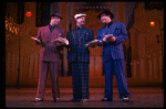 L-R) J.K. Simmons, Walter Bobbie and Timothy Shew performing "Fugue For Tinhorns" in a scene from the Broadway revival of the musical "Guys And Dolls." (New York)