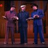 L-R) J.K. Simmons, Walter Bobbie and Timothy Shew performing "Fugue For Tinhorns" in a scene from the Broadway revival of the musical "Guys And Dolls." (New York)