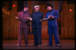 L-R) J.K. Simmons, Walter Bobbie and Timothy Shew performing "Fugue For Tinhorns" in a scene from the Broadway revival of the musical "Guys And Dolls." (New York)
