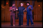 L-R) J.K. Simmons, Walter Bobbie and Timothy Shew performing "Fugue For Tinhorns" in a scene from the Broadway revival of the musical "Guys And Dolls." (New York)