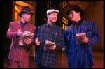 L-R) J.K. Simmons, Walter Bobbie and Timothy Shew performing "Fugue For Tinhorns" in a scene from the Broadway revival of the musical "Guys And Dolls." (New York)