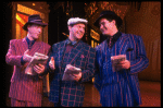 L-R) J.K. Simmons, Walter Bobbie and Timothy Shew performing "Fugue For Tinhorns" in a scene from the Broadway revival of the musical "Guys And Dolls." (New York)