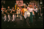 Carol Channing and cast in a scene from the Broadway revival of the musical "Hello, Dolly!." (New York)
