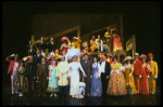 Carol Channing and cast in a scene from the Broadway revival of the musical "Hello, Dolly!." (New York)
