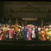 Carol Channing and cast in a scene from the Broadway revival of the musical "Hello, Dolly!." (New York)