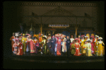 Carol Channing and cast in a scene from the Broadway revival of the musical "Hello, Dolly!." (New York)