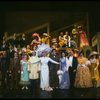 Carol Channing and cast in a scene from the Broadway revival of the musical "Hello, Dolly!." (New York)