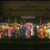 Carol Channing and cast in a scene from the Broadway revival of the musical "Hello, Dolly!." (New York)