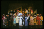 Carol Channing and cast in a scene from the Broadway revival of the musical "Hello, Dolly!." (New York)