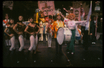 Carol Channing and cast in a scene from the Broadway revival of the musical "Hello, Dolly!." (New York)