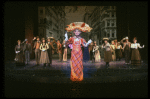 Carol Channing and cast in a scene from the Broadway revival of the musical "Hello, Dolly!." (New York)