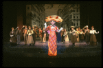 Carol Channing and cast in a scene from the Broadway revival of the musical "Hello, Dolly!." (New York)