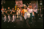 Carol Channing and cast in a scene from the Broadway revival of the musical "Hello, Dolly!." (New York)