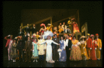 Carol Channing and cast in a scene from the Broadway revival of the musical "Hello, Dolly!." (New York)