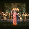 Carol Channing and cast in a scene from the Broadway revival of the musical "Hello, Dolly!." (New York)