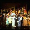 Carol Channing and cast in a scene from the Broadway revival of the musical "Hello, Dolly!." (New York)