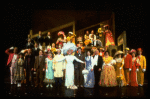 Carol Channing and cast in a scene from the Broadway revival of the musical "Hello, Dolly!." (New York)