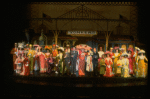 Carol Channing and cast in a scene from the Broadway revival of the musical "Hello, Dolly!." (New York)