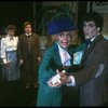 Unidentified actor, John Gallogly, Carol Channing, and Patrick Quinn in a scene from the Broadway revival of the musical "Hello, Dolly!"