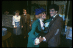 Unidentified actor, John Gallogly, Carol Channing, and Patrick Quinn in a scene from the Broadway revival of the musical "Hello, Dolly!"