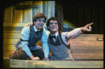 L-R) John Gallogly and Patrick Quinn in a scene from the Broadway revival of the musical "Hello, Dolly!." (New York)