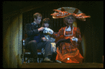 L-R) John Gallogly, Jan Neuberger and Carol Channing in a scene from the Broadway revival of the musical "Hello, Dolly!." (New York)