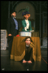 R-L) John Gallogly, Carol Channing and Tom Batten in a scene from the Broadway revival of the musical "Hello, Dolly!." (New York)