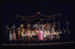 Ethel Merman (center) in a scene from the Broadway production of the musical "Hello, Dolly!"