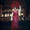 Ethel Merman and waiters in a scene from the Broadway production of the musical "Hello, Dolly!." (New York)