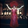 Ethel Merman and waiters in a scene from the Broadway production of the musical "Hello, Dolly!." (New York)