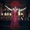 Ethel Merman and waiters in a scene from the Broadway production of the musical "Hello, Dolly!." (New York)