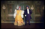 Marcia Lewis and Jack Goode in a scene from the Broadway production of the musical "Hello, Dolly!." (New York)