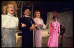 Actors (L-R) Georgia Engel, Jack Goode, June Helmers, Ethel Merman & Russell Nype in a scene from the Broadway production of the musical "Hello, Dolly!." (New York)